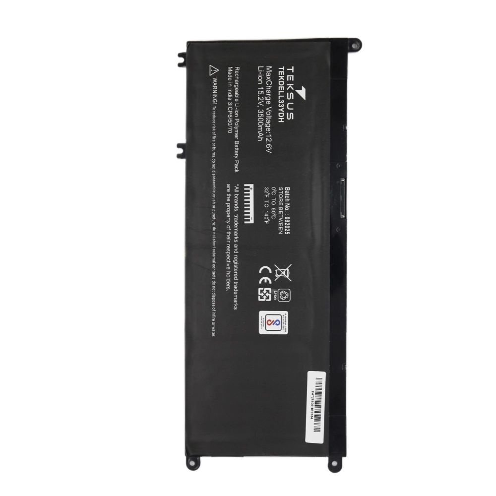 Teksus Laptop Battery Compatible For Dell Latitude 3490 | 33YDH view 3